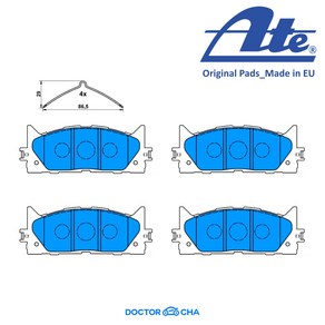 ATE 앞패드 5764 [토요타 캠리 XV50 2.5 XLE 호환] 센서미적용