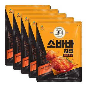 고메 소바바치킨양념순살375gx5개, 5개, 375g