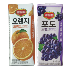 델몬트 오렌지190ml 24팩+포도190ml 24팩 세트