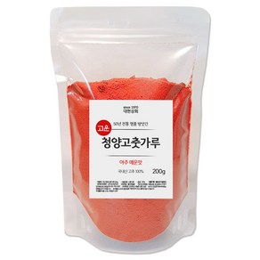 50년전통 2021년산 국산 햇 청양고추가루 고운고추가루 (아주매운맛)), 200g, 1개