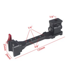 DJI 호환 촬영용드론 가성비 드론 연습용 DJI-Ronin RS3/PRO RS2 RSC2 용 조정 가능 슬링 핸드 그립 알루미늄 합금 짐벌 마운트 확장 브래킷 로닌 액세서리, [01] Black, 1개