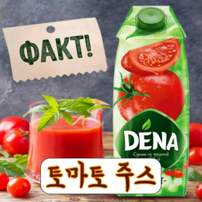 데나 천연 토마토 주스 과즙100% 함유 DENA TOMAT JUICE EXPERT, 1개, 1L