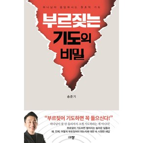 부르짖는 기도의 비밀:하나님이 응답하시는 원초적 기도, 규장, 부르짖는 기도의 비밀, 송준기(저)