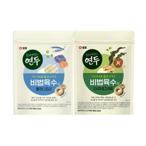 연두 비법육수링 멸치 디포리80g + 연두 비법육수링 다시마 표고야채 80g, 80g, 1세트