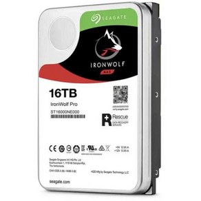 씨게이트 아이언울프 프로 16TB 내장 7200RPM 3.5 인치 (ST16000NE000) HDD 신제품, 한개옵션1, 1개