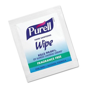 PURELL 902210BX 살균 손 물티슈 12.7 x 17.8cm(5 x 7인치) 100개/박스, 1개