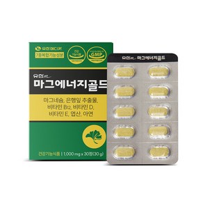 유한메디카 마그에너지골드 마그네슘 350mg 손 발 저림 혈행개선 근육통 영양제, 1개, 30정