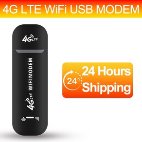 유심라우터 LTE USB 휴대용 라우터 무선 와이파이 4G 150Mbps 광대역 동글 모뎀 모바일 드라이버 프리 여러 장치, [02] 4G LTE Black, 2.4G LTE Black