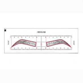 JESSI 제시 눈썹틀 디자인스티커50매(그랜드마스터결), 1개