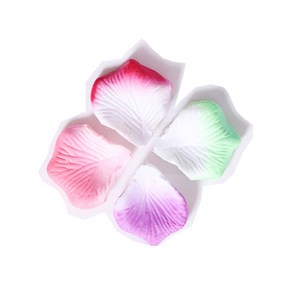 웨딩포 컨페티 콘페티 꽃잎(조화) 100개입 Silk Petals, 1개, 레드화이트혼합