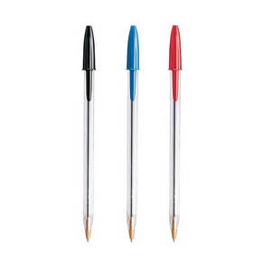 BIC 빅크리스탈볼펜 1.0mm 12입 1다스, 레드, 1개