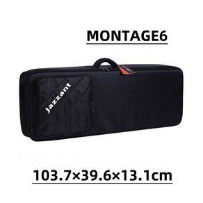 Jazzant 전자 피아노 가방 37 49 61 키보드 효과 신디사이저 타악기 장비 충돌 방지 보관 배낭, YAMAHA MONTAGE 6 긱백, 1개