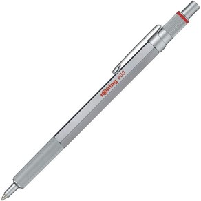 ROTRING 로트링 600 실버 유성볼펜 노크타입 2032578, 1개, 상품명참조