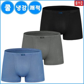 BYC 남성 시원한 속옷 인견 스판 사각 남자 드로즈 팬티 L604