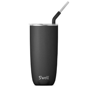 스웰 Swell 스텐 텀블러 스트로 티크우드 24온스 물통