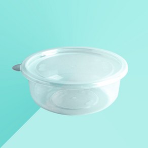 [ILYONG] 미니 탕용기 BW 158파이 소 580ml 300세트 PP 투명, 300개, 1세트