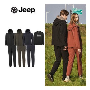 [지프] JEEP 남성 24FW 프리미엄 에센셜 풀셋업 3종 (자켓+팬츠+티셔츠)