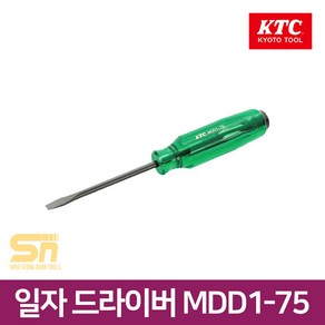 일제 KTC 교토툴 자석 타격 일자 드라이버 MDD1-75 5.5mm 다가네 드라이버, 1개