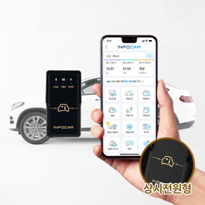 [인포카 4세대 출시] 인포카 자동차 스캐너 [ IO180-PH ] andoid iOS동시호환 OBD2 자동차 진단기, PH 블랙, 1개