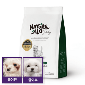 네이처알로 포독 인섹트레시피 강아지 알러지 눈물 사료, 1000g, 곤충, 1개