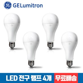 GE루미트론 LED 16W E26 전구 x 4개 [주광색/전구색], 주광색