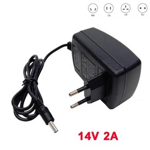 14V2A AC 100V-240V 컨버터 어댑터 DC 14V 2A 2000mA 28W 전원 공급 장치 1.5A 1A 어댑터 EU/US/UK/AU 플러그 5.5mm * 2.1mm-, 1개