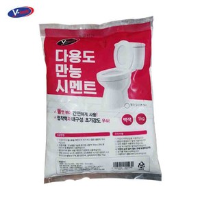 브이텍 다용도 만능 시멘트 백색 1kg 줄눈보수, 1개