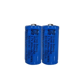 flitter 16340배터리 800MAH 충전건전지 3.7V 충전지 충전배터리 보호회로 밧데리