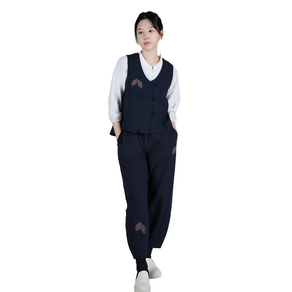[편한생활한복] 여자 개량한복 여름 낙엽 슬라브 조끼 바지
