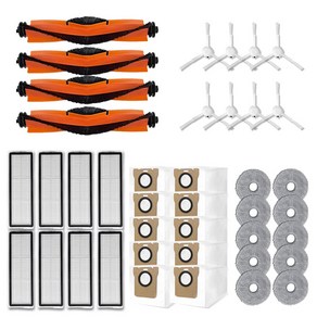 샤오미 X10+ 소모품 물걸레 먼지봉투 걸레 필터 브러쉬 호환, 1년, 1개
