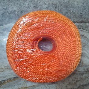 신한로프 PP ROPE 피피로프 PE ROPE 피이로프 3mm 4mm 5mm 6mm 백색 오렌지 녹색, 1개