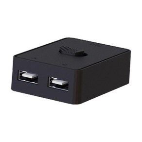 USB 프린터 공유 장치 주변 장치 스위처 박스 컴퓨터 PC용 1 in 2 또는 2 in 1 Out 양방향 USB 스위처 선택기, USB2.0, 6.2cmx4.3cmx2cm, ABS, 1개