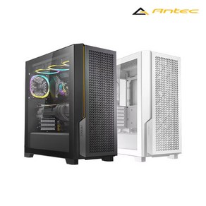 안텍 Antec P20C ELITE 6FAN METAL MESH 강화유리 PC케이스 (White), 1개