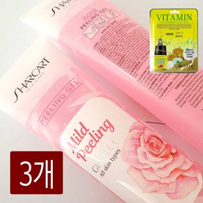 샤카트_로즈향 바디 필링젤 ( 사은품 랜덤 마스크팩 1매 증정), 3개, 310ml