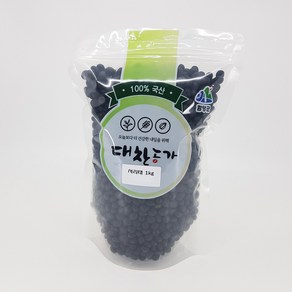 국산 서리태 속청 검정콩 검은콩, 1kg, 1개