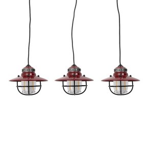 베어본즈 에디슨 3구 랜턴 캠핑 파티 라이트 조명 빈티지 클래식 감성 LED 펜던트 3P, 1개, 레드