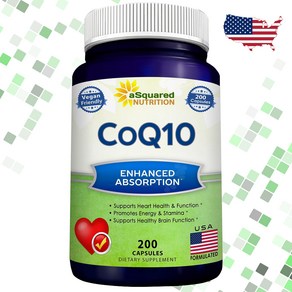 미국 프리미엄 CoQ10 400mg 스타틴 필수보조식품 식물성 200일분