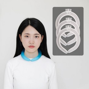 쿨링17 [ 1+1+1 ] 3개 1SET 아이스 냉각 넥쿨러 얼음목걸이 넥밴드 아이스링 2종, 화이트3SET, 일반형