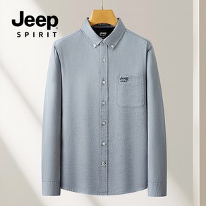 JEEP SPIRIT 지프 스피릿 남성용 사계절 피셔 포켓 긴팔 빅사이즈 캐주얼 셔츠JP-18086+양말