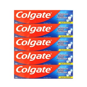 콜게이트 COLGATE 그레이트 레귤러 치약 250g x 5 1250g, 1세트