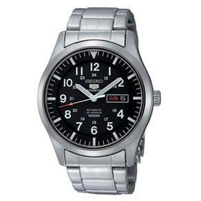 세이코 Seiko 5 AutomaticBlack Dial Stainless Steel Mens Watch SNZG13K1 []