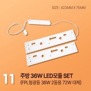 칸델라이트 주방등 방등 36W LED모듈 SET