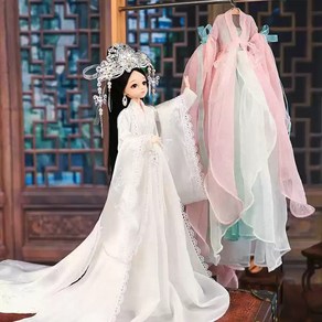 구체관절인형30cm 풀세트 황제의딸 고대공주 관절인형, 1개, 사진속인형+핑크드레스, 30cm