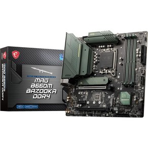 MSI MAG B650 토마호크 WiFi 컴퓨터 게이밍 마더보드 AM5 ATX DDR5 PCIe 4.0 M.2 SATA 6Gb/s USB 3.2 Gen 2 HDMI/DP 6E, mATX_MAG B660M BAZOOKA DDR4