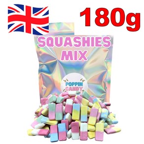 [영국발송] 180g 스위즐스 드럼스틱 스쿼시 믹스 스웨디시 젤리 Swizzels Dumstick Squashies Mix