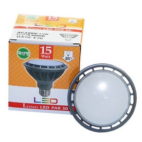 코스모스전기 롱 LED PAR30 E26 15W (확산형), 백색(4000k), 1개