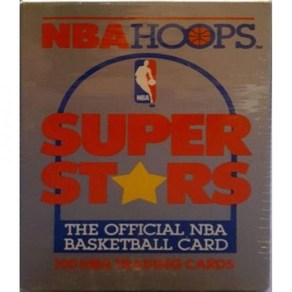 1990년 후프 슈퍼 스타즈 봉인된 NBA 박스100장 카드 세트 마이클 조던 로빈슨, 1개