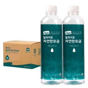 일라이트 한모금 물애담 미네랄워터 알칼리수, 500ml, 100개