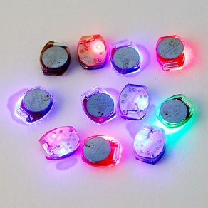 반짝 LED 어린이 신발 DIY RGB 슬리퍼 꾸미기 파츠, LED파츠, 1개