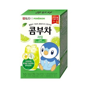 담터 포켓몬 콤부차 라임 5g 10T, 50g